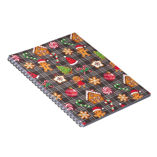Christmas Gingerbread House Cookies Notebook Notitieboek (Rechterzijde)