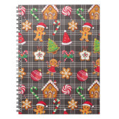 Christmas Gingerbread House Cookies Notebook Notitieboek (Voorkant)