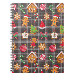 Christmas Gingerbread House Cookies Notebook Notitieboek