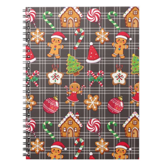 Christmas Gingerbread House Cookies Notebook Notitieboek (Voorkant)