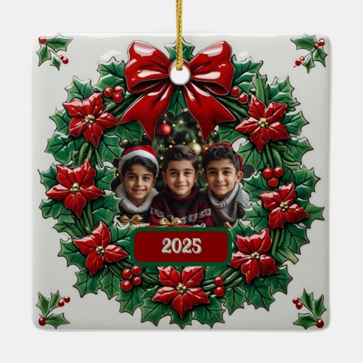 Christmas Gingerbread House  Keramisch Ornament (Achterkant)