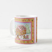 Christmas Gingerbread House Koffie Mok Gift (Voorkant links)