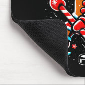 Christmas Gingerbread Ice Hockey Srts Funny Xmas P Muismat (Hoek)