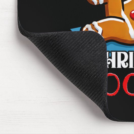 Christmas Gingerbread Man Cookie Funny Quote Worko Muismat (Hoek)