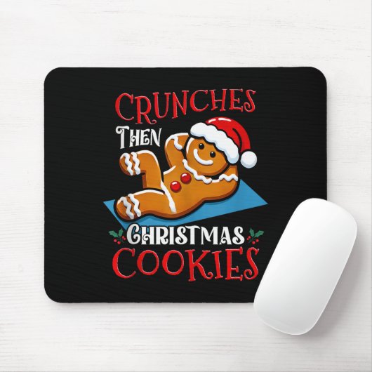 Christmas Gingerbread Man Cookie Funny Quote Worko Muismat (Met muis)