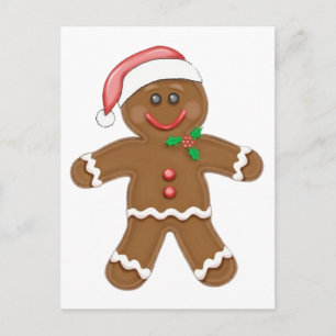 Christmas Gingerbread man Feestdagenkaart