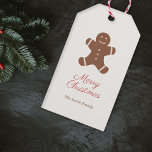 Christmas Gingerbread Man Gift Label Cadeaulabel<br><div class="desc">Een ongeraffineerd kerstcadeau label met bruin peperkoek Man en aanpasbare teksten voor uw cadeaus aan uw vrienden en familie. Het zal ook perfect zijn voor uw bedrijf als u Xmas-cookies verkoopt!</div>