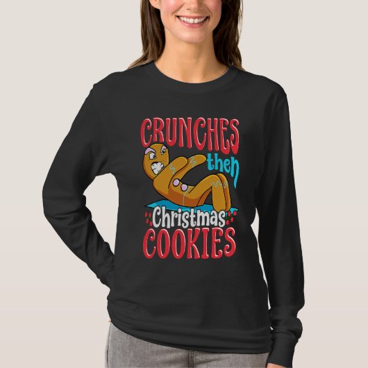 Christmas Gingerbread Man  Quotes Workout T-shirt (Voorkant)