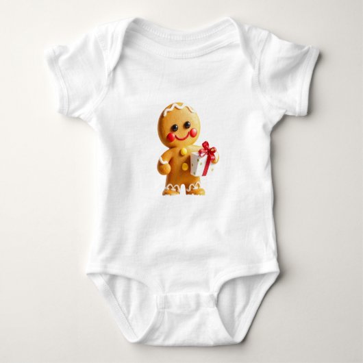 Christmas gingerbread man romper (Voorkant)
