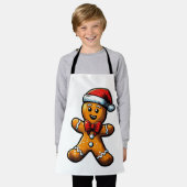 Christmas Gingerbread Man Schort (Gedragen)