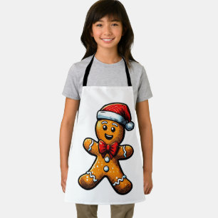 Christmas Gingerbread Man Schort
