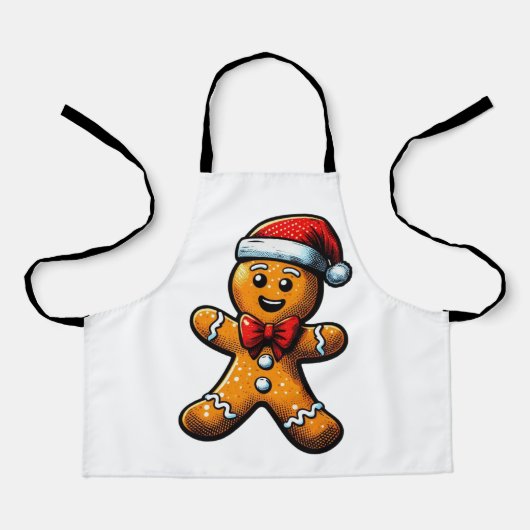 Christmas Gingerbread Man Schort (Voorkant)