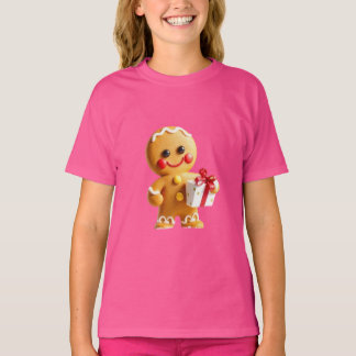 Christmas gingerbread man t-shirt