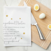 Christmas Gingerbread Martini Recept Waterverf Theedoek (Quarter Fold)