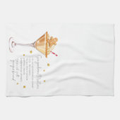 Christmas Gingerbread Martini Recept Waterverf Theedoek (Horizontaal)