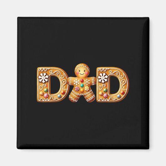 Christmas Gingerbread Matching Family Party Xmas P Magneet (Voorkant)