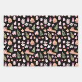 Christmas Gingerbread Pink Inpakpapier Vel (Voorkant 3)