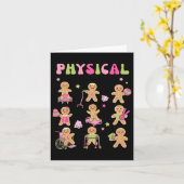 Christmas Gingerbread Pt Fysiotherapie Instant X Kaart (Gele Bloem)