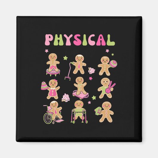 Christmas Gingerbread Pt Fysiotherapie Instant X Magneet (Voorkant)