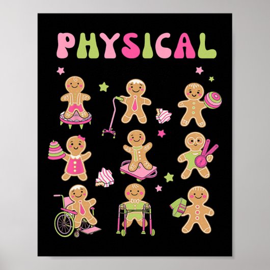 Christmas Gingerbread Pt Fysiotherapie Instant X Poster (Voorkant)