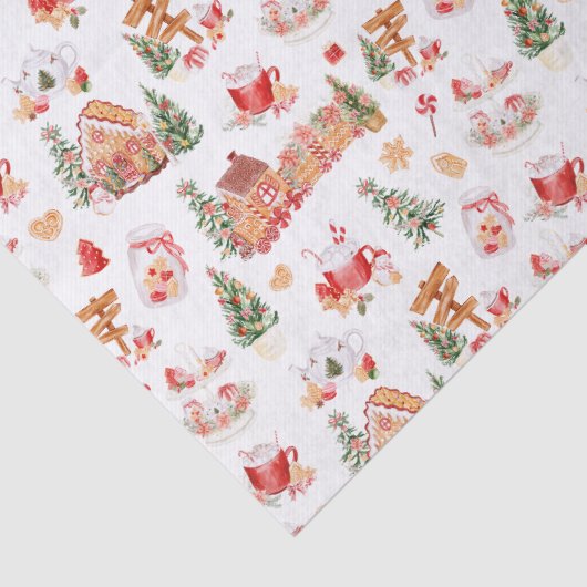 Christmas Gingerbread Red Tissuepapier (Detail)