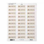 Christmas Gingerbread Return Address  Etiket (Full Sheet)