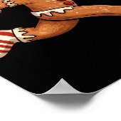 Christmas Gingerbread Running Funny Runners Pajama Poster (Hoek)