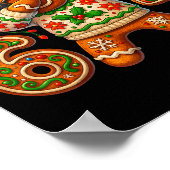 Christmas Gingerbread Six Seven 67 Meme Xmas Slang Poster (Hoek)