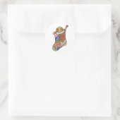 Christmas Gingerbread Stocking Sticker (Tas)