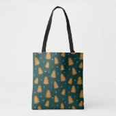 Christmas Gingerbread Trees Tote Bag (Voorkant)