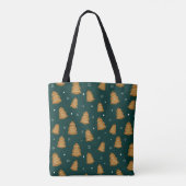 Christmas Gingerbread Trees Tote Bag (Achterkant)