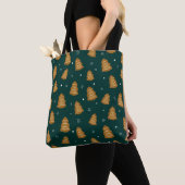 Christmas Gingerbread Trees Tote Bag (Dichtbij)