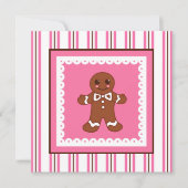 Christmas Gingerbread Uitnodiging (Voorkant)