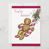 Christmas Gingerbread Uitnodiging (Voorkant)
