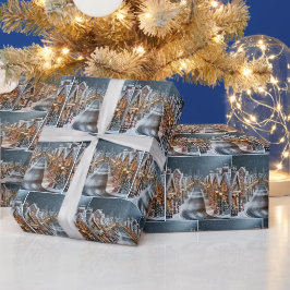 Christmas Gingerbread Village Cadeaupapier