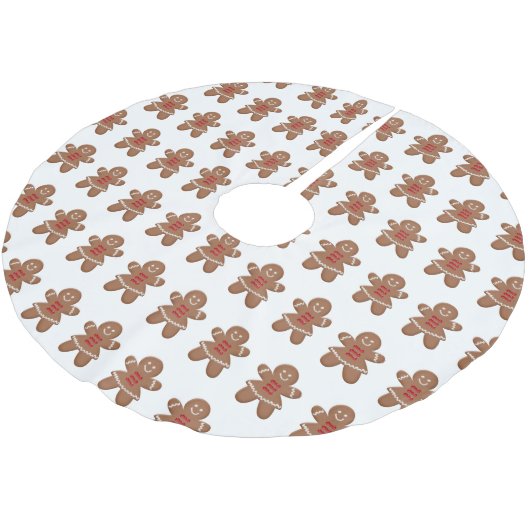 Christmas Gingerbread Women Kerstboom Rok (Gekanteld)