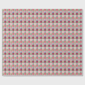 Christmas Gingham inpakpapier met vakantieboom (Vlak)