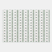 Christmas Gingham Ribbon  Inpakpapier Vel (Voorkant 2)