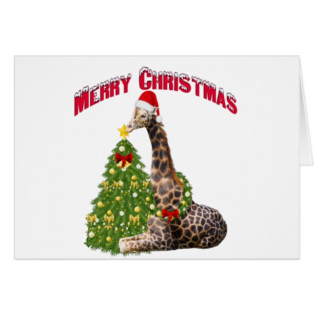 Christmas Giraffe (Voorkant Horizontaal)
