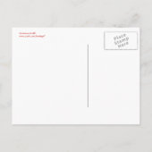 Christmas Giraffe Aankondigingskaart (Achterkant)