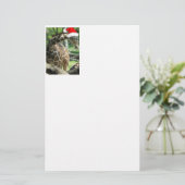 Christmas Giraffe Briefpapier (Staand voorkant)