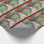 Christmas Giraffe Cadeaupapier (Hoek)