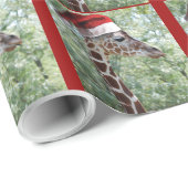 Christmas Giraffe Cadeaupapier (Rol Hoek)