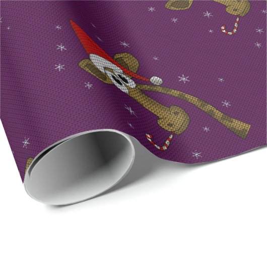 Christmas Giraffe Cadeaupapier (Rol Hoek)