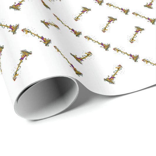 Christmas Giraffe Cadeaupapier (Rol Hoek)