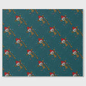 Christmas Giraffe Cadeaupapier (Vlak)