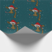 Christmas Giraffe Cadeaupapier (Hoek)