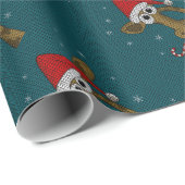 Christmas Giraffe Cadeaupapier (Rol Hoek)