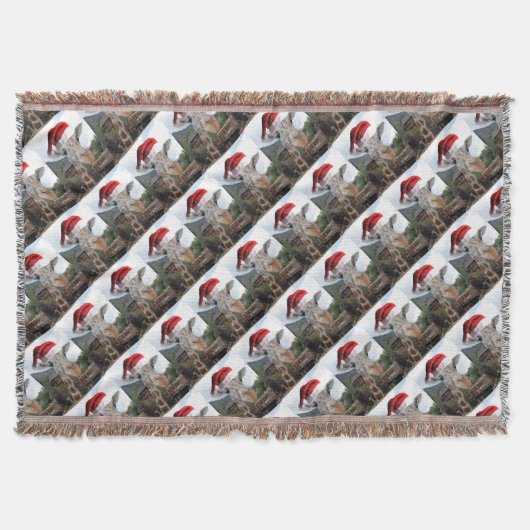 Christmas Giraffe Deken (Voorkant)