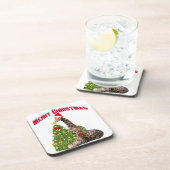 Christmas Giraffe Drankjes Onderzetter (Rechterzijde)